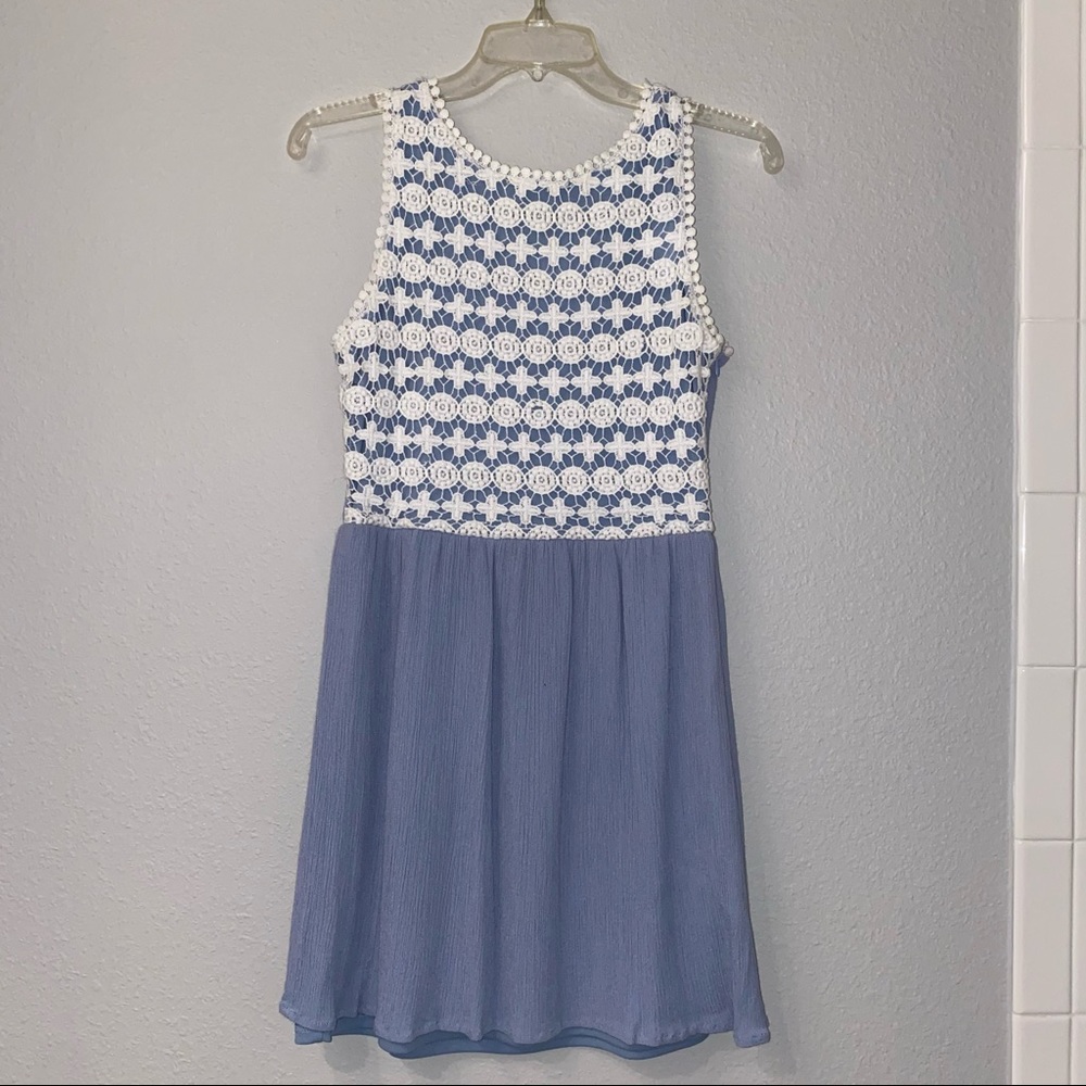 Francesca's Crocheted Lace Dress